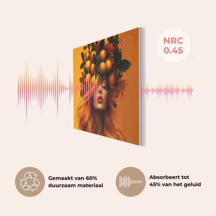 Vrouw - Citroenen - Bloesem - Geel PET vilt klein -USP_NL