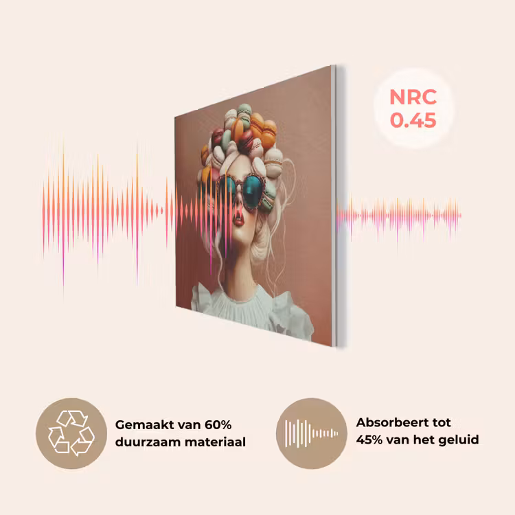 Vrouw - Macarons - Bril PET vilt klein -USP_NL