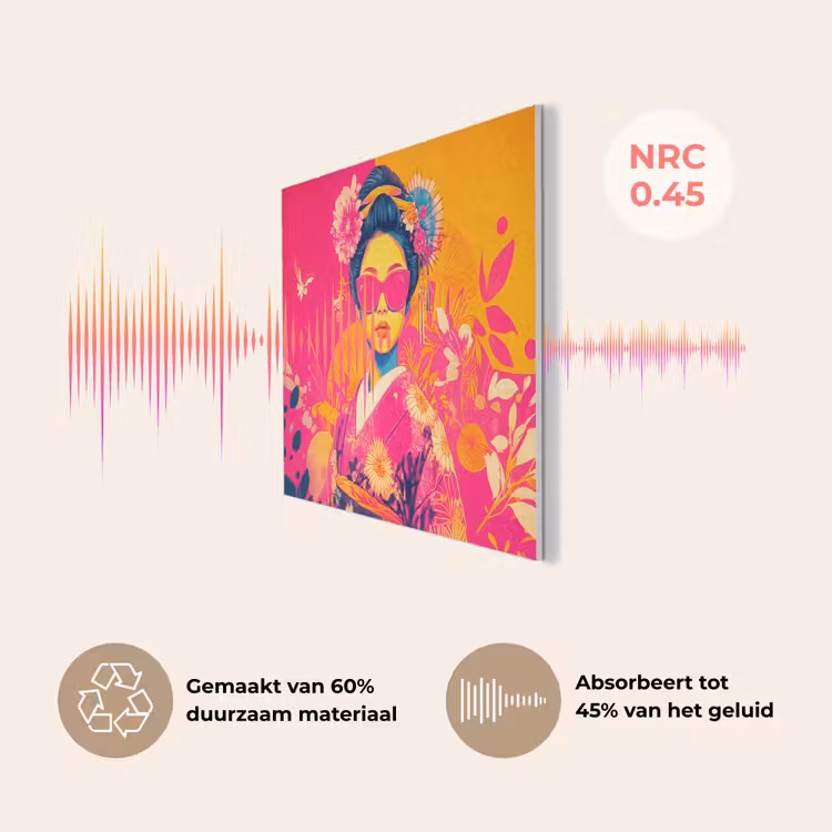 Vrouw - Zonnebril - Abstract - Oranje PET vilt klein -USP_NL