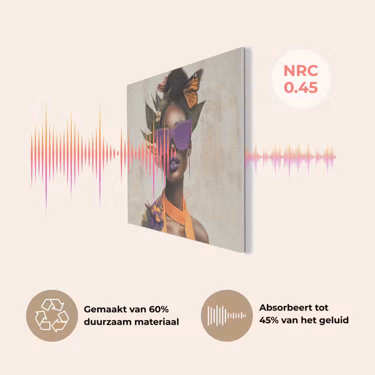 Vrouw - Zonnebril - Vlinder - Bloemen PET vilt klein -USP_NL