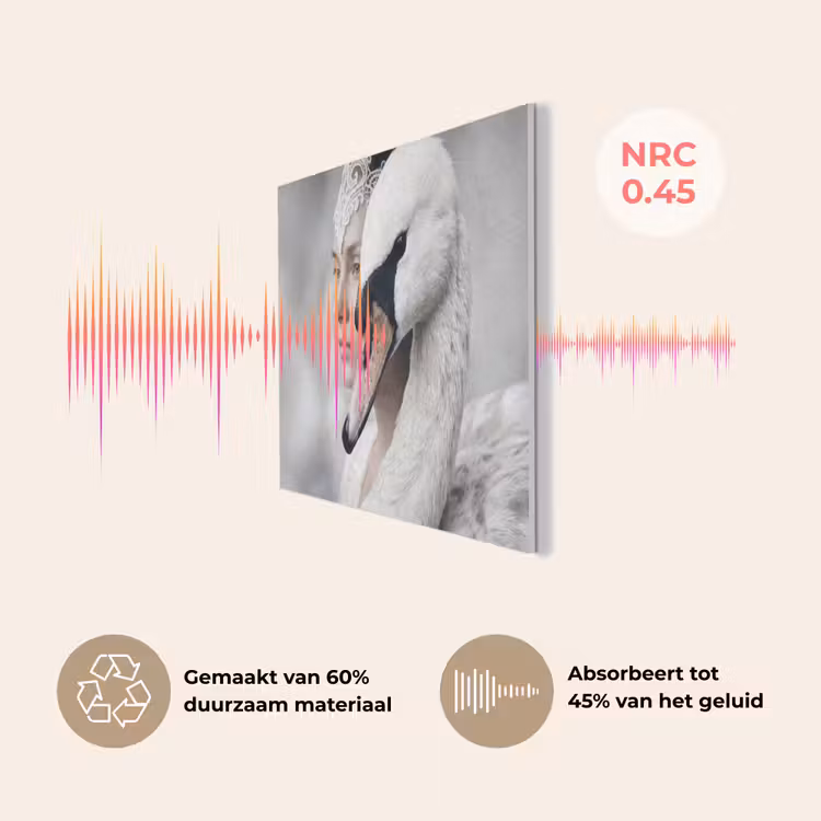 Vrouw - Zwaan - Wit PET vilt klein -USP_NL