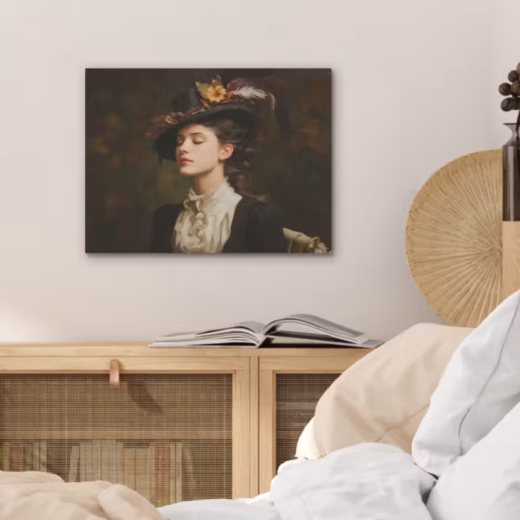 Vrouw - Victoriaans - Portret PET vilt klein -sfeer3