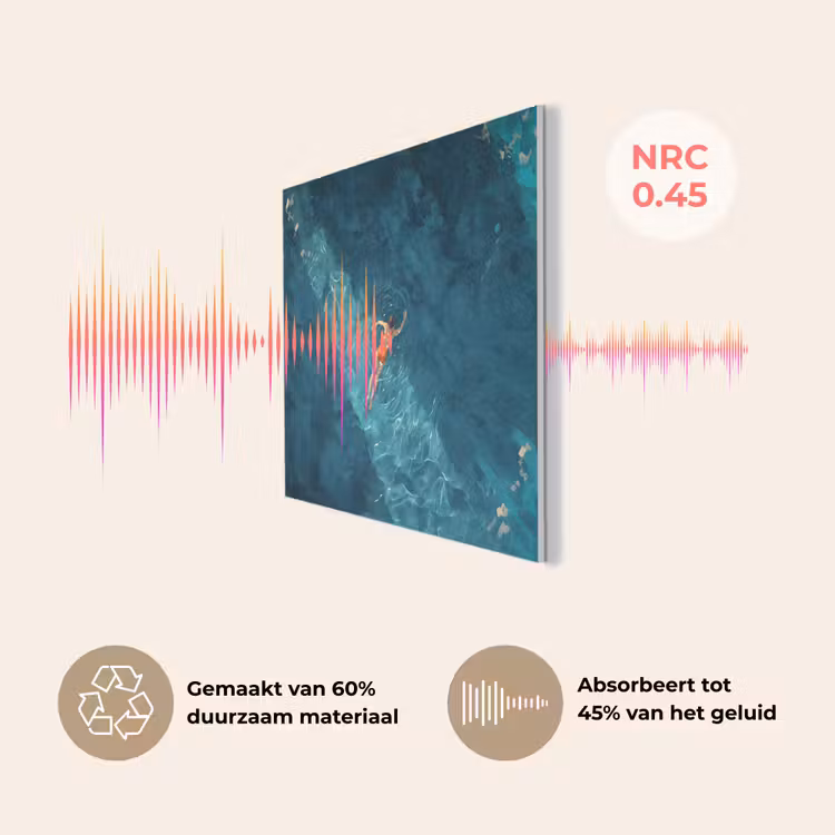 Vrouw - Water - Bikini - Oranje PET vilt klein -USP_NL