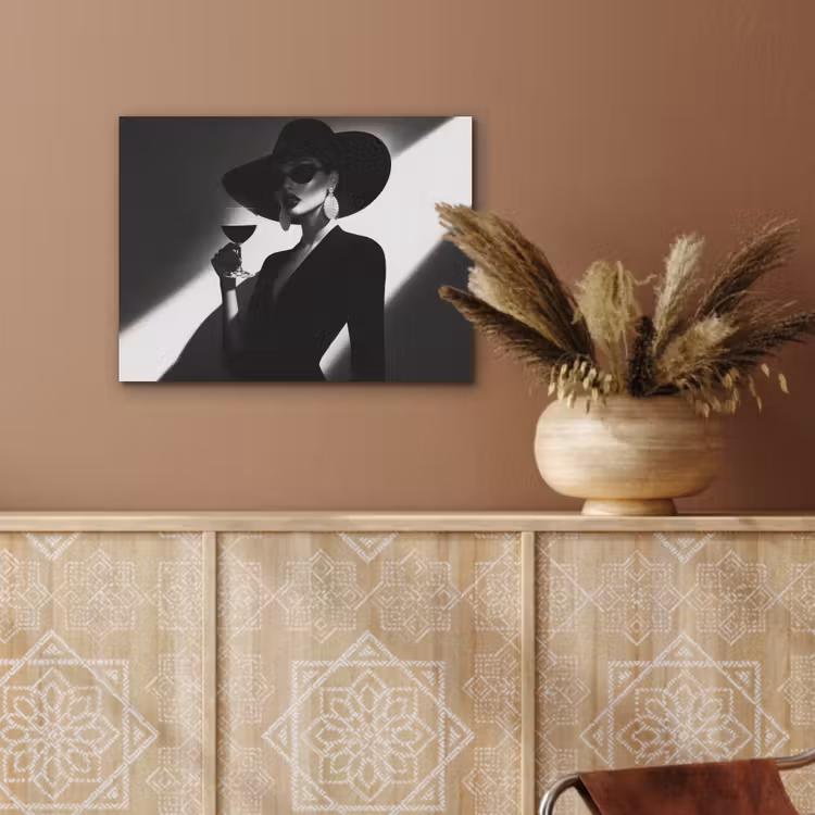 Vrouw - Wijn - Chic PET vilt klein -sfeer4