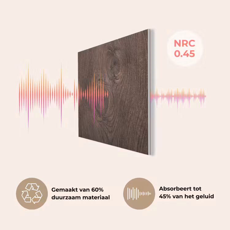 Houtnerf - Textuur - Patroon - Bruin - Rustiek PET vilt klein -USP_NL