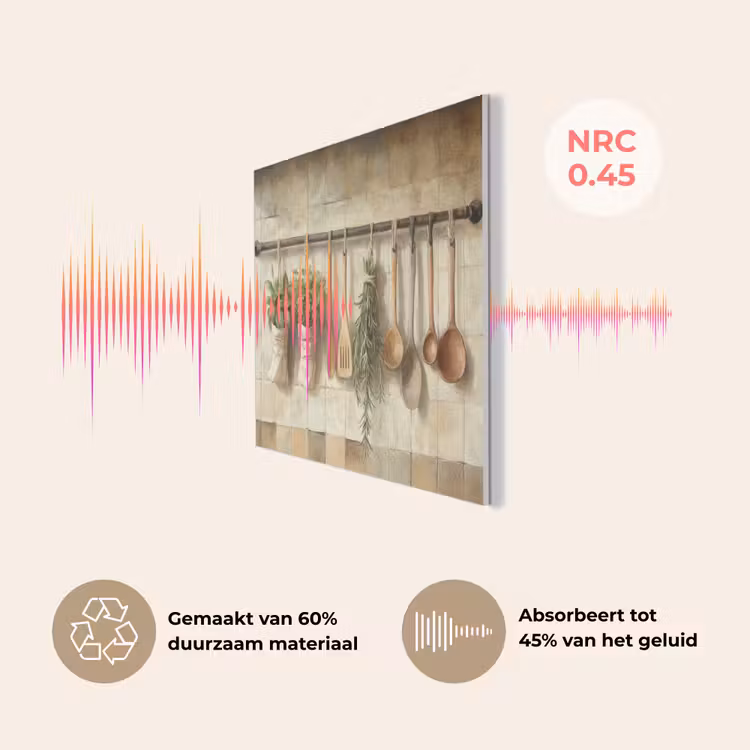 Hout - Keukengerei - Stilleven - Tegels PET vilt klein -USP_NL