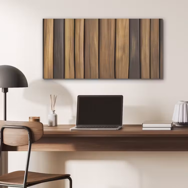 Hout - Planken - Natuurtinten PET vilt middel -sfeer5