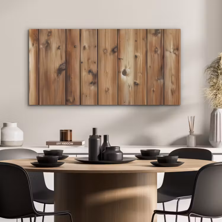 Hout - Planken - Bruin PET vilt middel -sfeer1