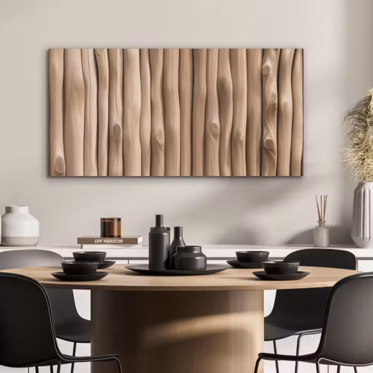 Hout - Stam - Lichtbruin PET vilt middel -sfeer1
