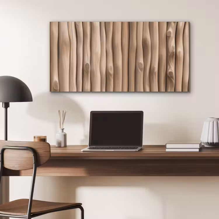 Hout - Stam - Lichtbruin PET vilt middel -sfeer5