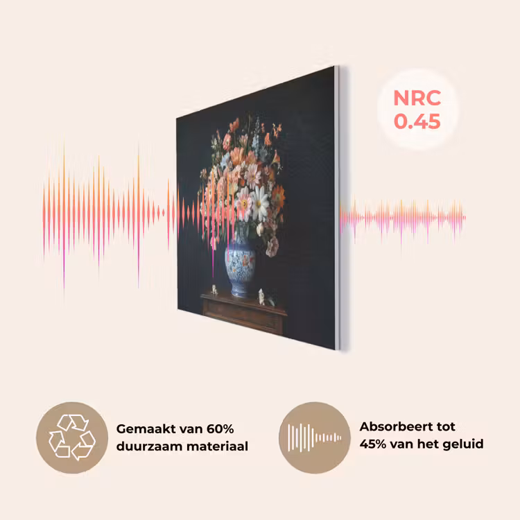 Hout - Vaas - Kleuren - Bloemen PET vilt klein -USP_NL