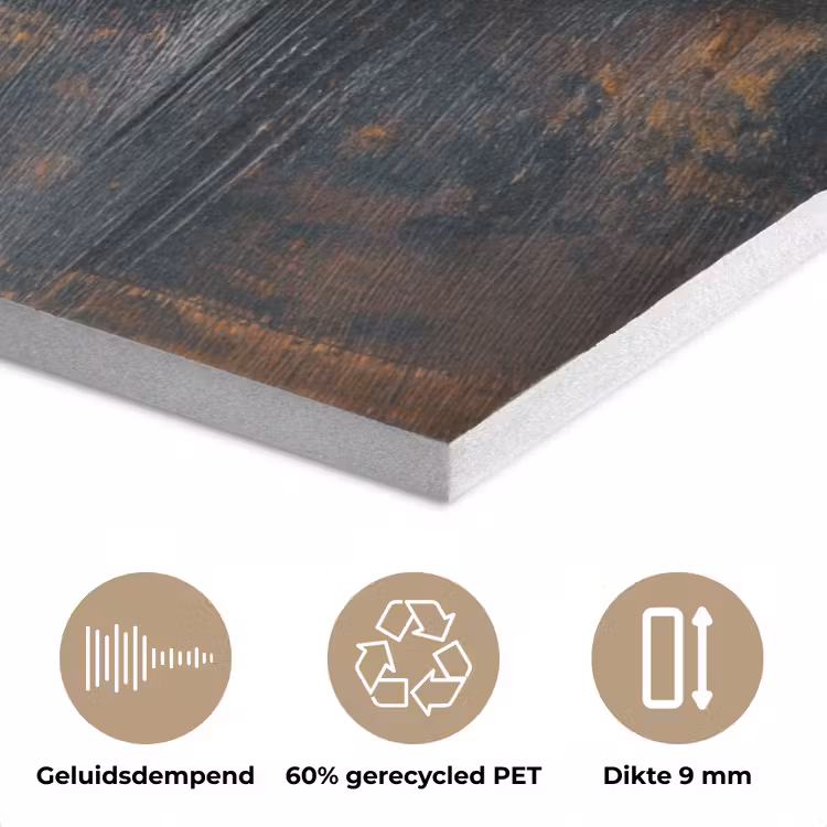 Houten - Hart - Kleurrijke - Specerijen PET vilt klein -closeup_NL