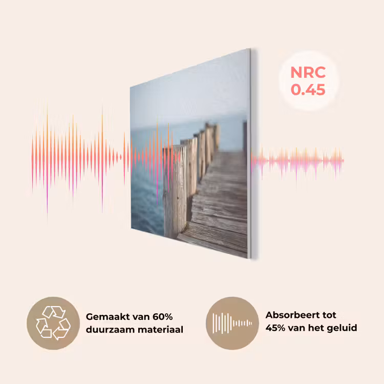 Houten steiger - Helderblauwe lucht PET vilt klein -USP_NL