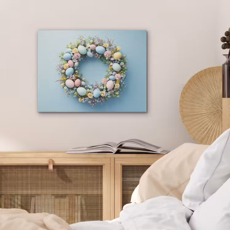 Krans - Eieren - Bloemen PET vilt klein -sfeer3