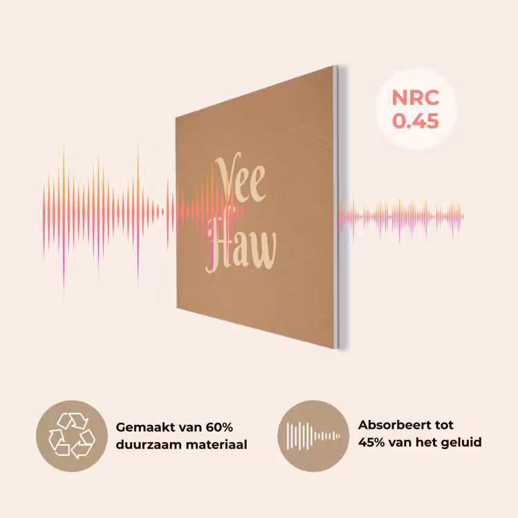 Yee haw - Bruin - Minimalistisch PET vilt klein -USP_NL