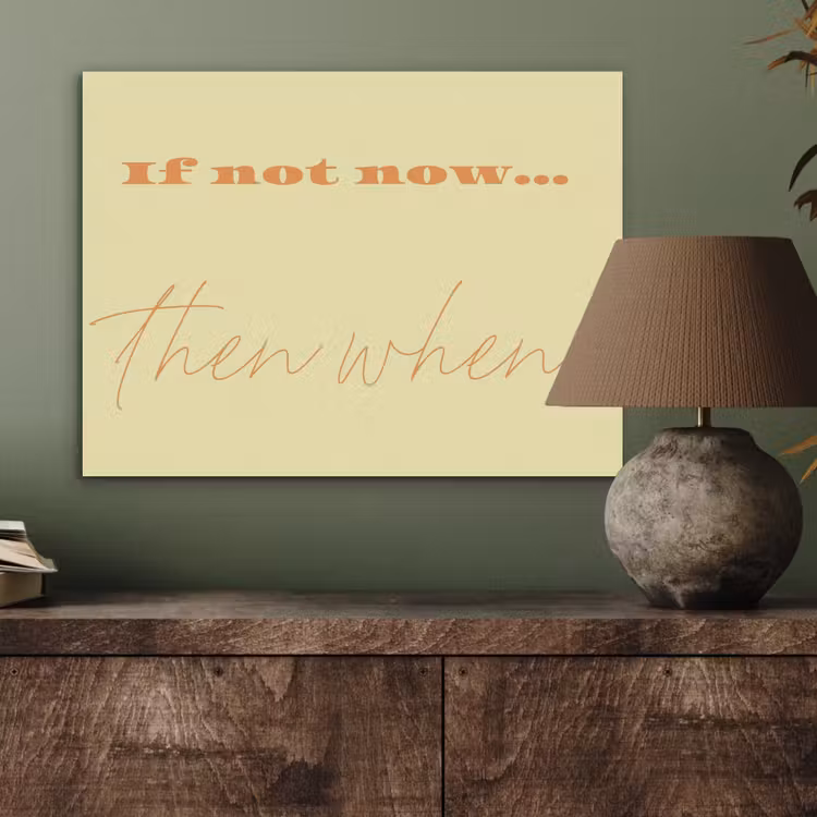 Geel - Oranje - if not now then when PET vilt klein -sfeer2