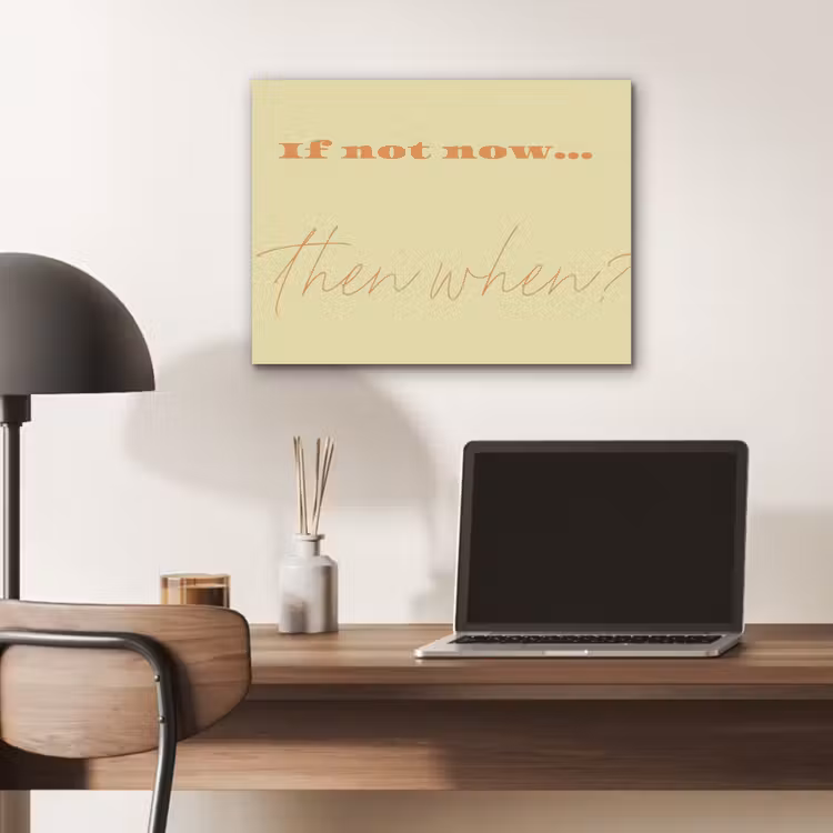 Geel - Oranje - if not now then when PET vilt klein -sfeer5