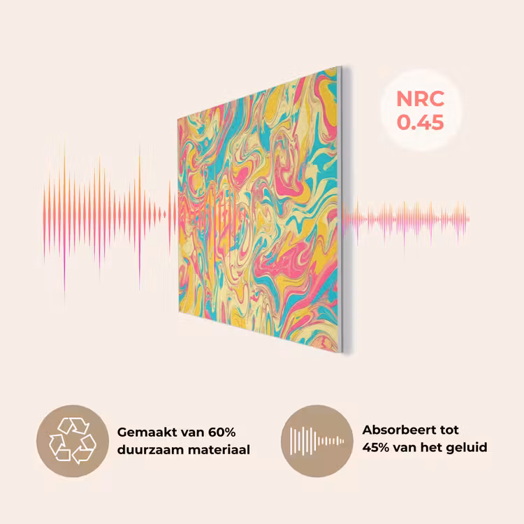 Geel - Roze - Blauw - Retro PET vilt klein -USP_NL