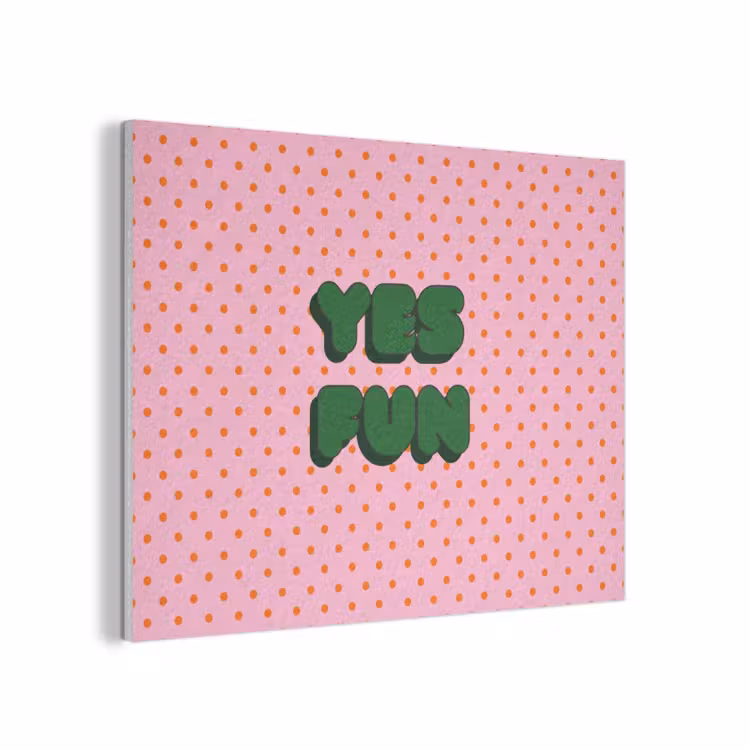 Yes fun - Groen - Roze - Stippen PET vilt klein -3d