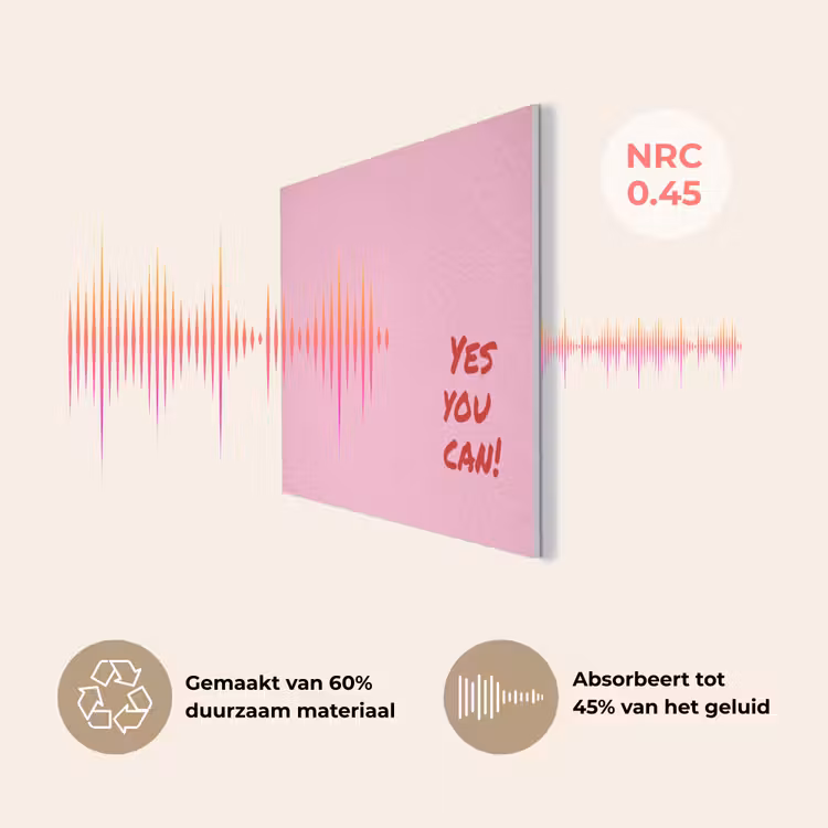 Yes you can do it - Rood - Roze PET vilt klein -USP_NL