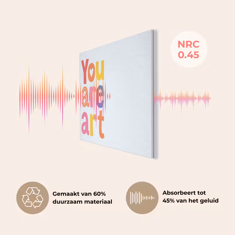 You are art - Kleurrijk - Grafisch PET vilt klein -USP_NL