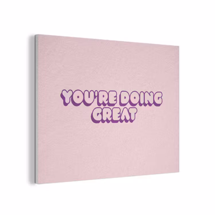 You're doing great - roze - 3D PET vilt klein -3d