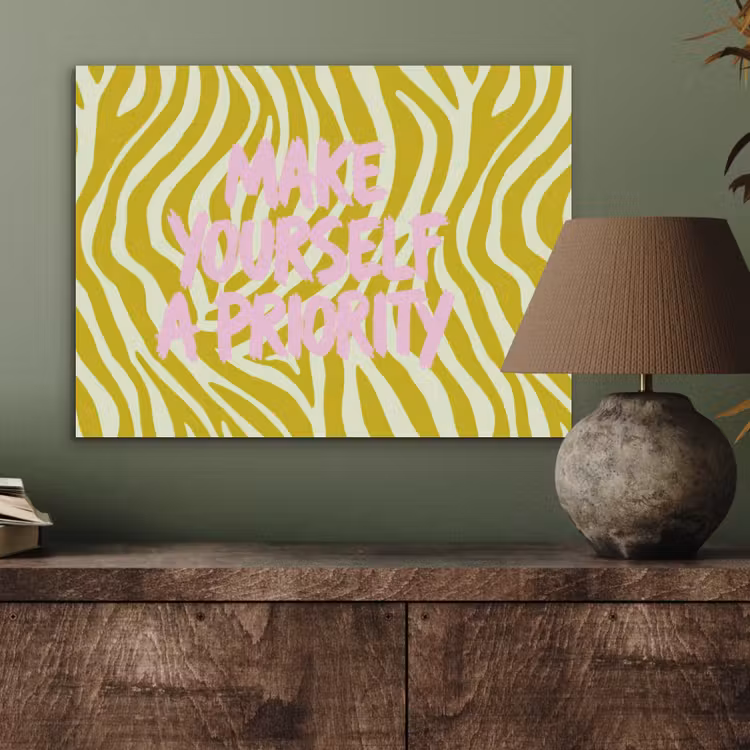 Zebraprint - Priority - Roze PET vilt klein -sfeer2