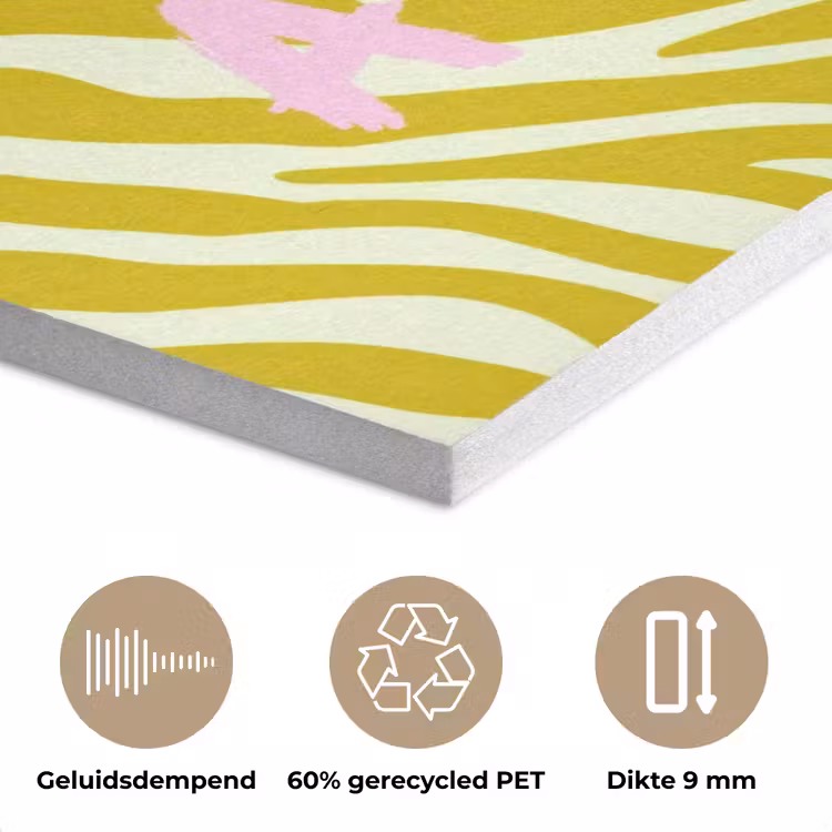 Zebraprint - Priority - Roze PET vilt klein -closeup_NL