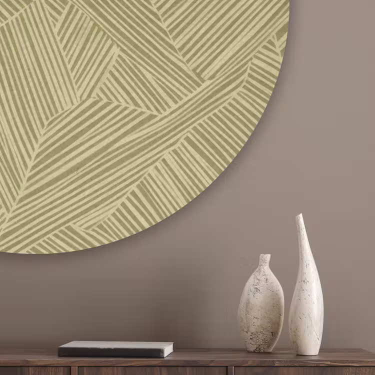 Abstract - Modern - Groen Akoestische PET Vilt - Rond klein 838 -sfeer5_closeup