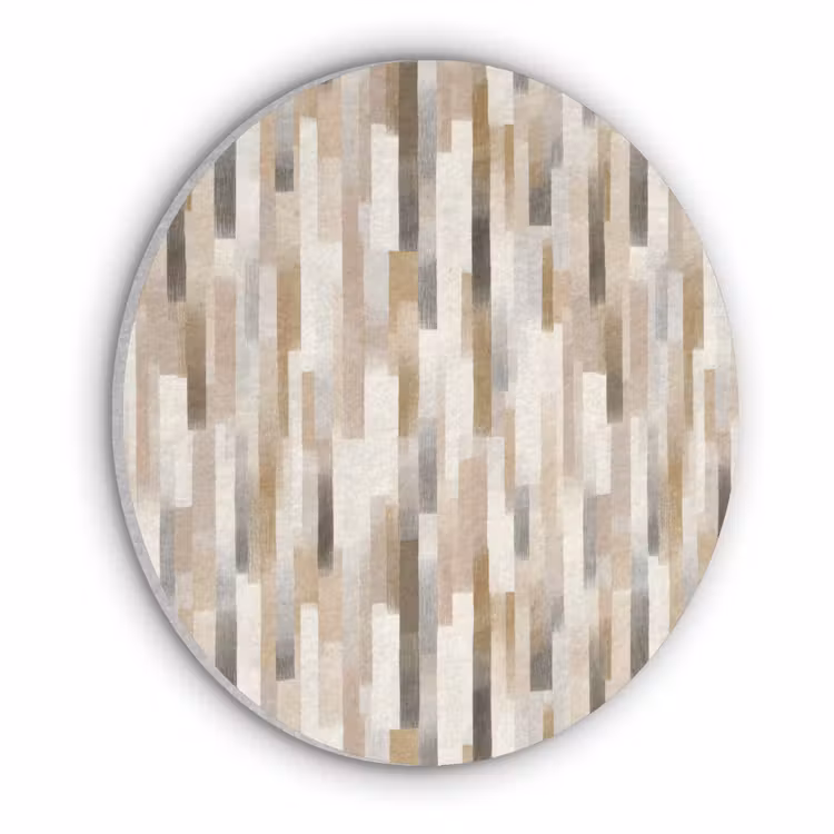 Abstract - Patroon - Kwaststreken Akoestische PET Vilt - Rond klein 838 -3d