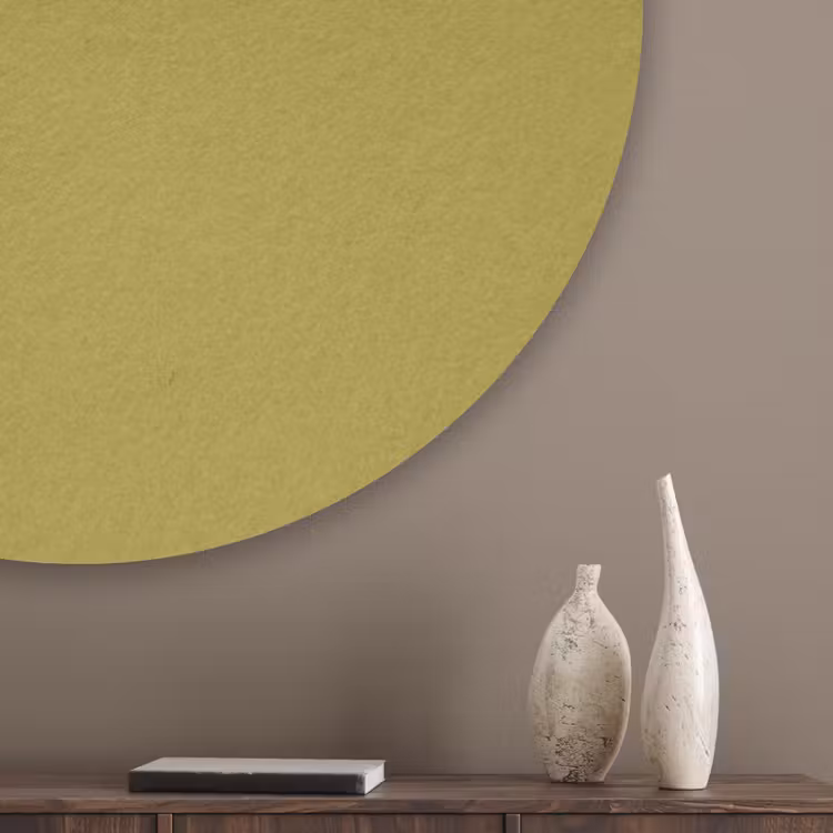 Antique - Moss - Groen Akoestische PET Vilt - Rond klein 838 -sfeer5_closeup