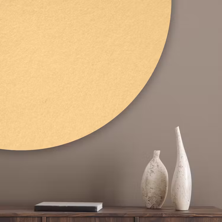 Apricot - Ice - Oranje Akoestische PET Vilt - Rond klein 838 -sfeer5_closeup
