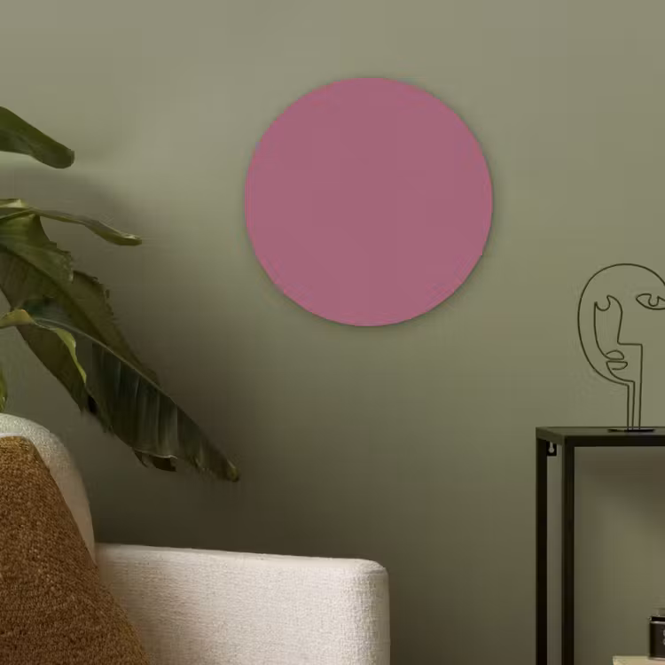 Berry - Roze -Pink Akoestische PET Vilt - Rond klein 838 -sfeer2