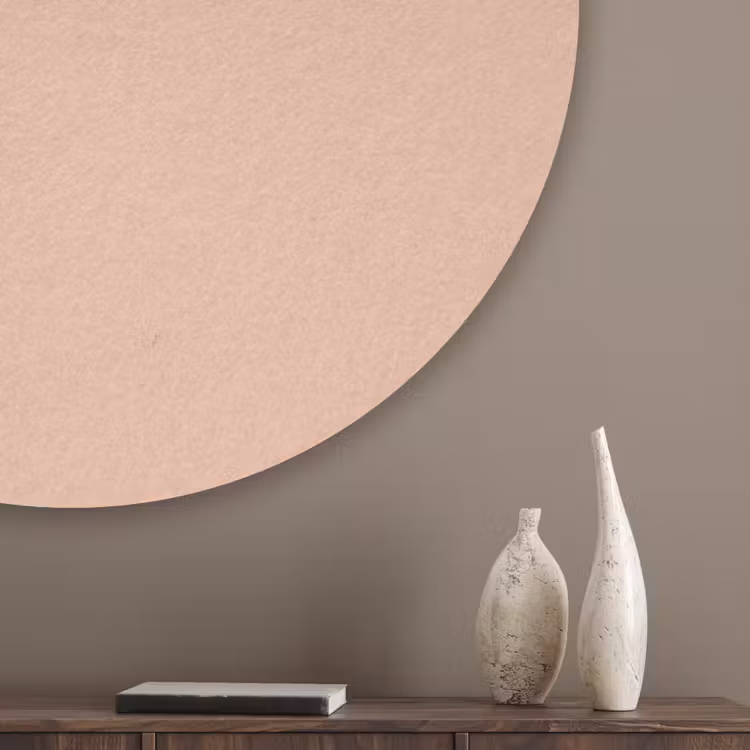 Blush - Terracotta - Nude Akoestische PET Vilt - Rond klein 838 -sfeer5_closeup