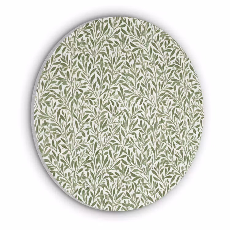 Botanisch - Takken - Groen Akoestische PET Vilt - Rond klein 838 -3d