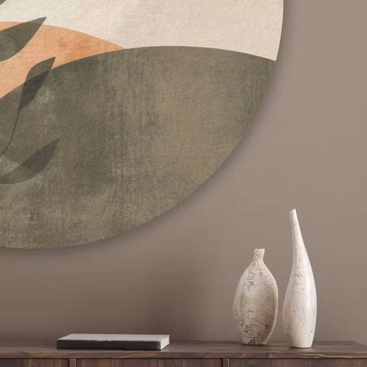 Takken - Vormen - Abstract Akoestische PET Vilt - Rond klein -sfeer5_closeup