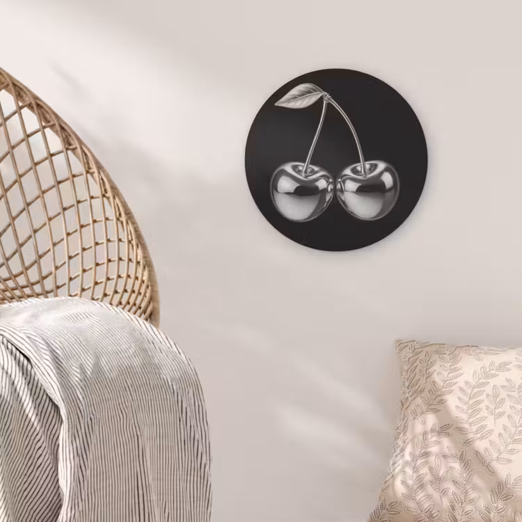 Kers - Luxueus - Metallic Akoestische PET Vilt - Rond klein -sfeer4