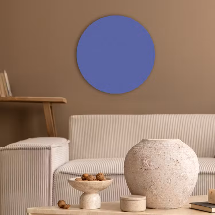 Chinese - Blue - Blauw Akoestische PET Vilt - Rond klein 838 -sfeer1