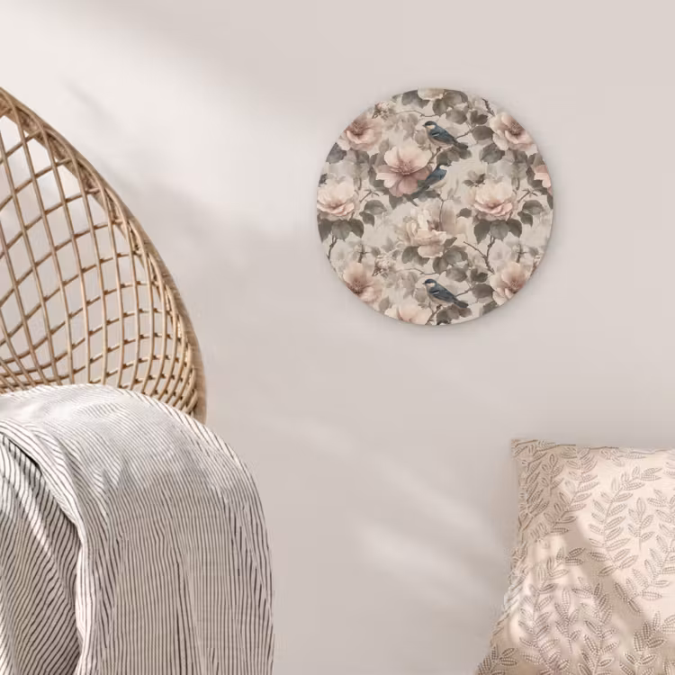 Klassiek - Vogels - Kleurrijk Akoestische PET Vilt - Rond klein 838 -sfeer4