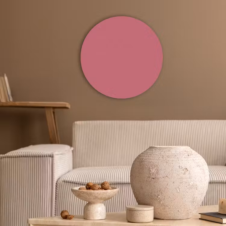 Crimson - Rose - Roze Akoestische PET Vilt - Rond klein 838 -sfeer1