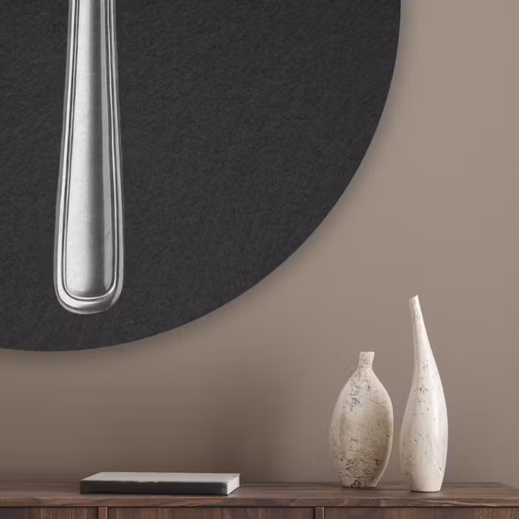 Bestek - Klassiek - Elegant Akoestische PET Vilt - Rond klein -sfeer5_closeup