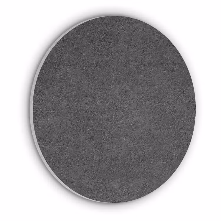 Donkergrijs - Asfaltstructuur - Ruw Akoestische PET Vilt - Rond klein 838 -3d