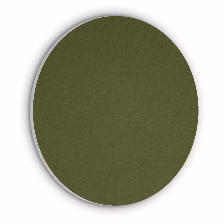 Dark  - Olive - Groen Akoestische PET Vilt - Rond klein 838 -3d