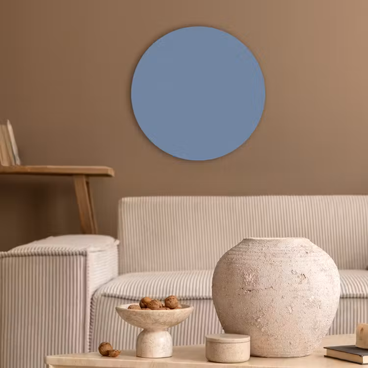 Denim - Breeze - Blauw Akoestische PET Vilt - Rond klein 838 -sfeer1