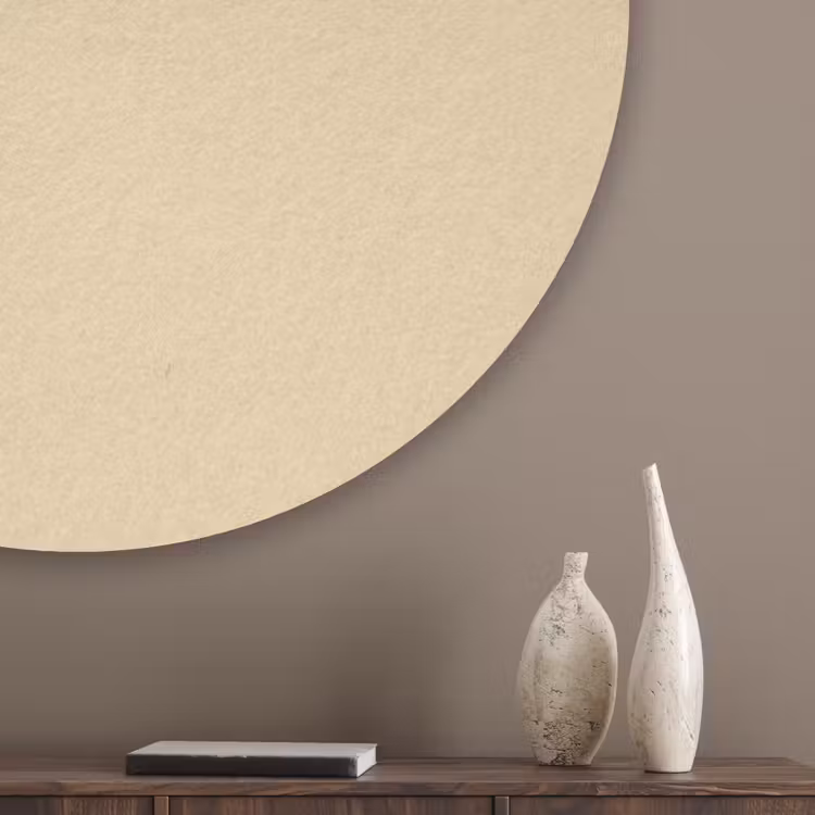 Desert - Sand - Nude Akoestische PET Vilt - Rond klein 838 -sfeer5_closeup