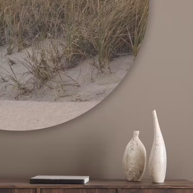 Duinlandschap - Zonsondergang - Strand Akoestische PET Vilt - Rond klein -sfeer5_closeup