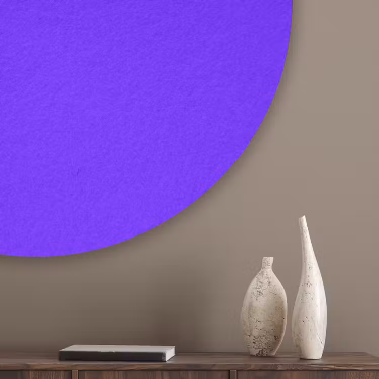 Electric - Indigo - Paars Akoestische PET Vilt - Rond klein 838 -sfeer5_closeup