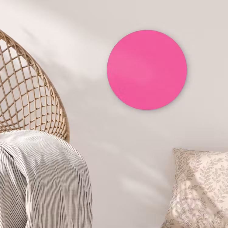 Electric - Magenta - Roze Akoestische PET Vilt - Rond klein 838 -sfeer4