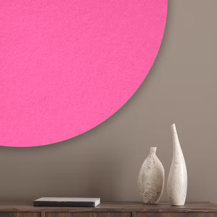 Electric - Magenta - Roze Akoestische PET Vilt - Rond klein 838 -sfeer5_closeup