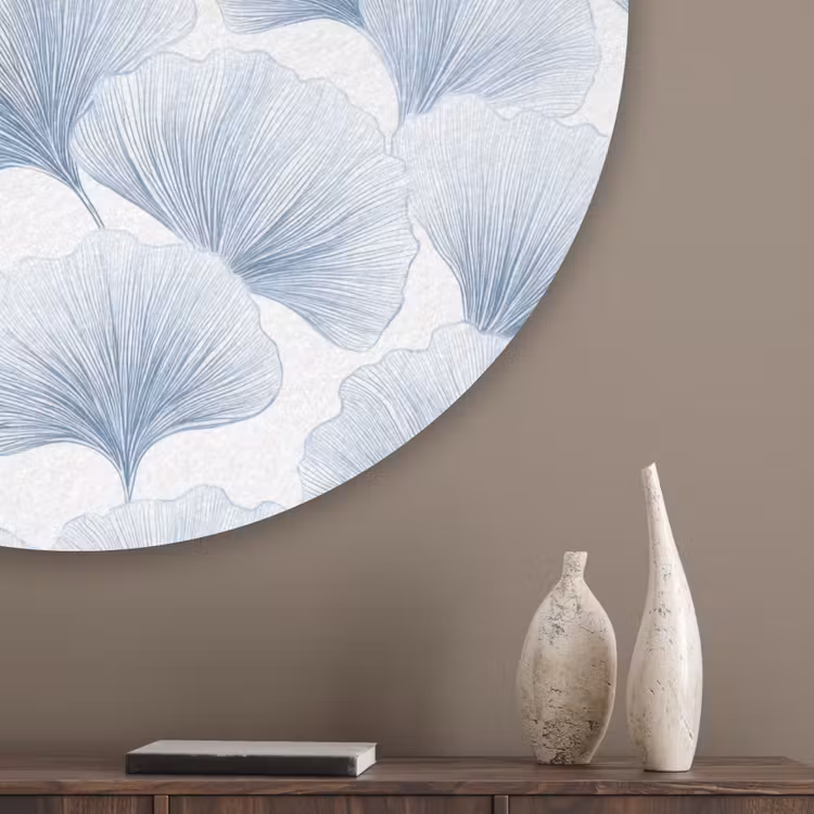 Waaier - Modern - Blauw Akoestische PET Vilt - Rond klein 838 -sfeer5_closeup
